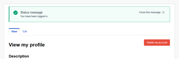 Profile page screenshot