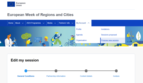 Propose new session screenshot